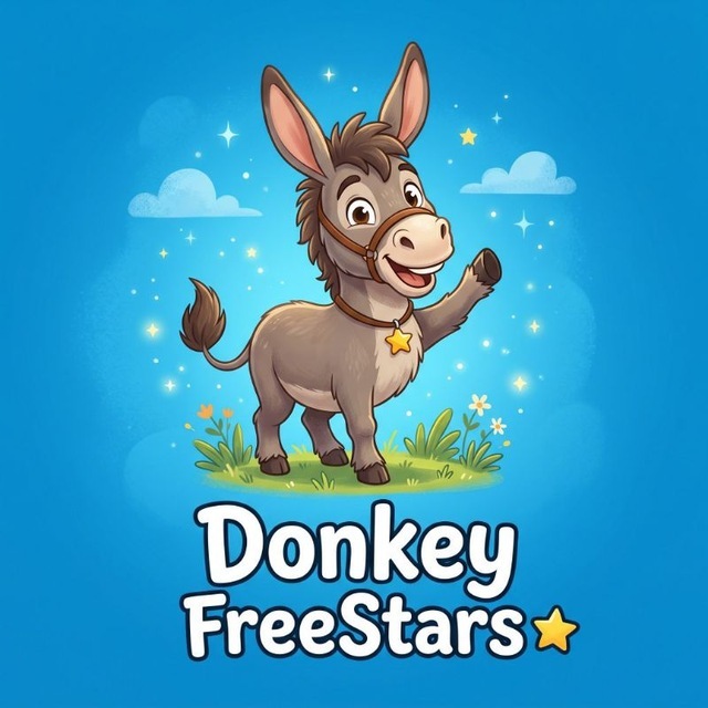 Аватар Telegram-бота «Donkey Stars» (@DonkeyStars_bot)