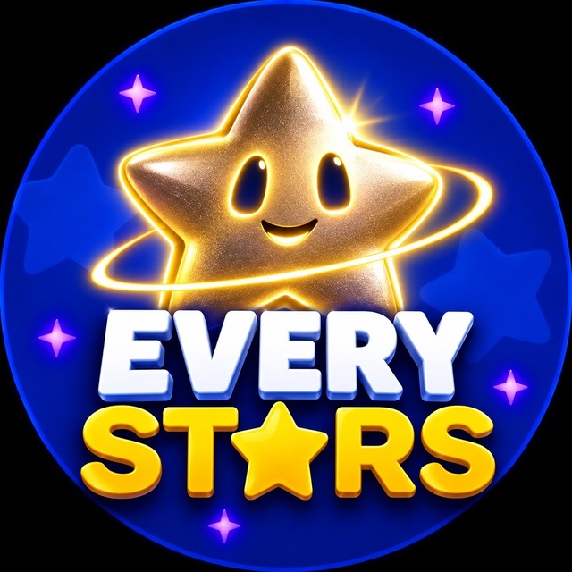 Аватар Telegram-бота «EVERY STARS | бесплатные звёзды» (@StarsEveryBot)